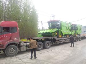 山東東營又髮2檯穗莖兼收玉米收穫機