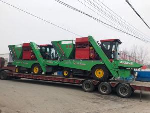 山(shan)西洪洞縣訂購3檯(tai)穗莖兼收玉米收穫機(ji)